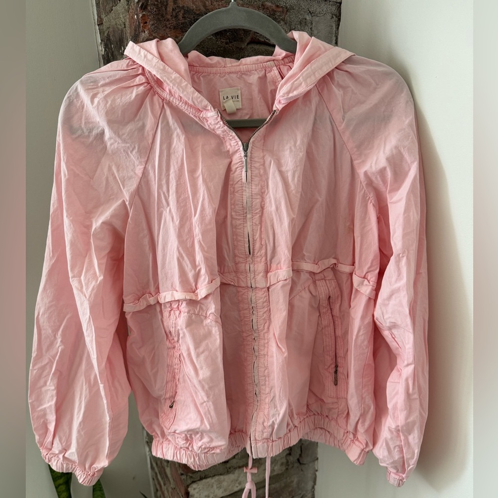 Pink La Vie Rebecca Taylor Parachute Poplin Jacket